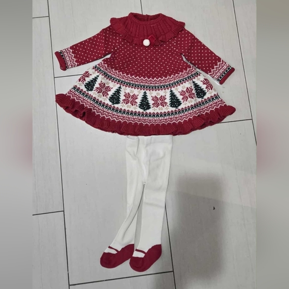 Christmas set for baby girl. 3-6 months - Picture 2 of 4